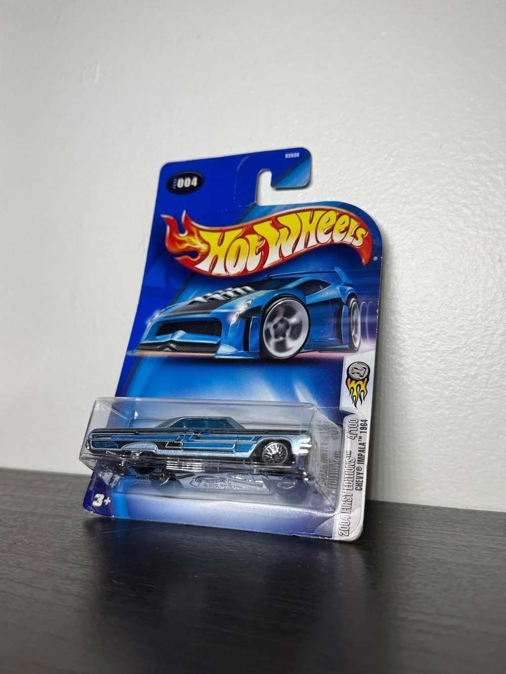 Hot Wheels Light Blue 1964 Chevy Impala #004 2004 First Editions B3530